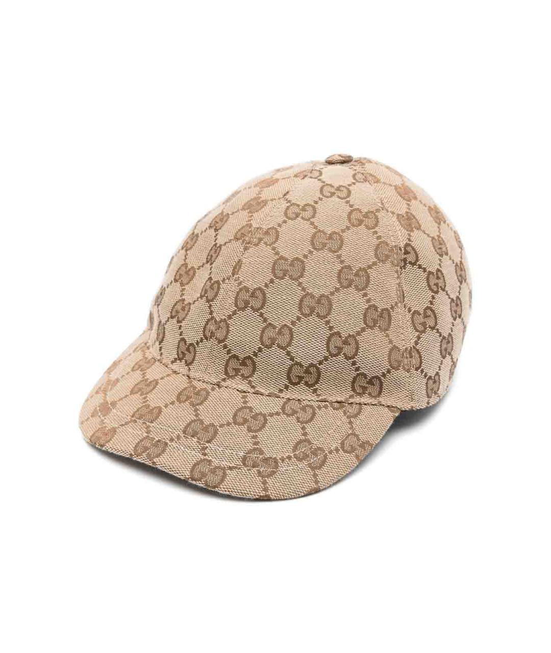 GUCCI Бежевая хлопковая кепка, фото 4