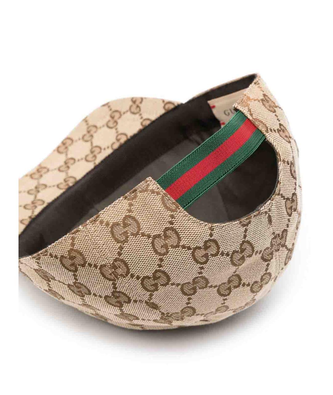 GUCCI Бежевая хлопковая кепка, фото 2
