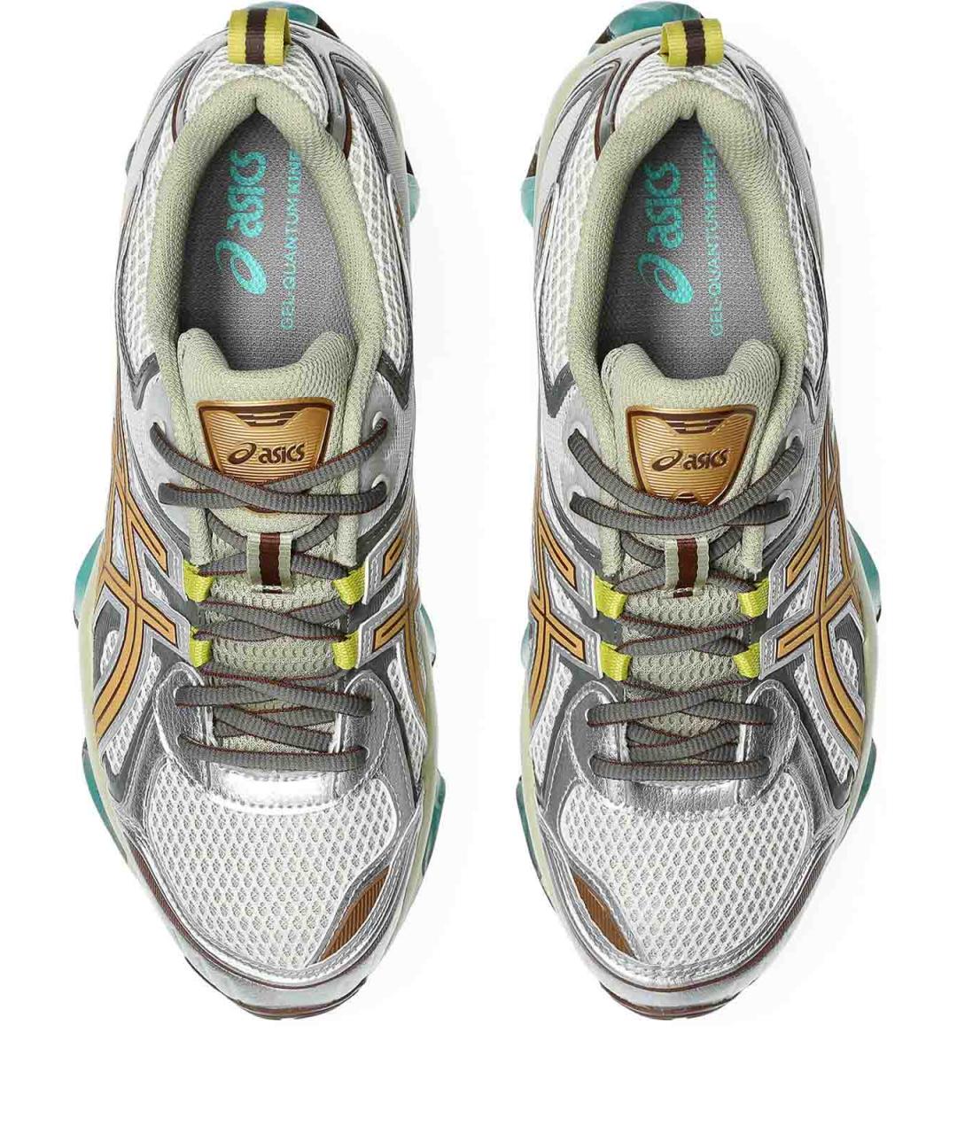 ASICS Коричневые кожаные низкие кроссовки / кеды, фото 5