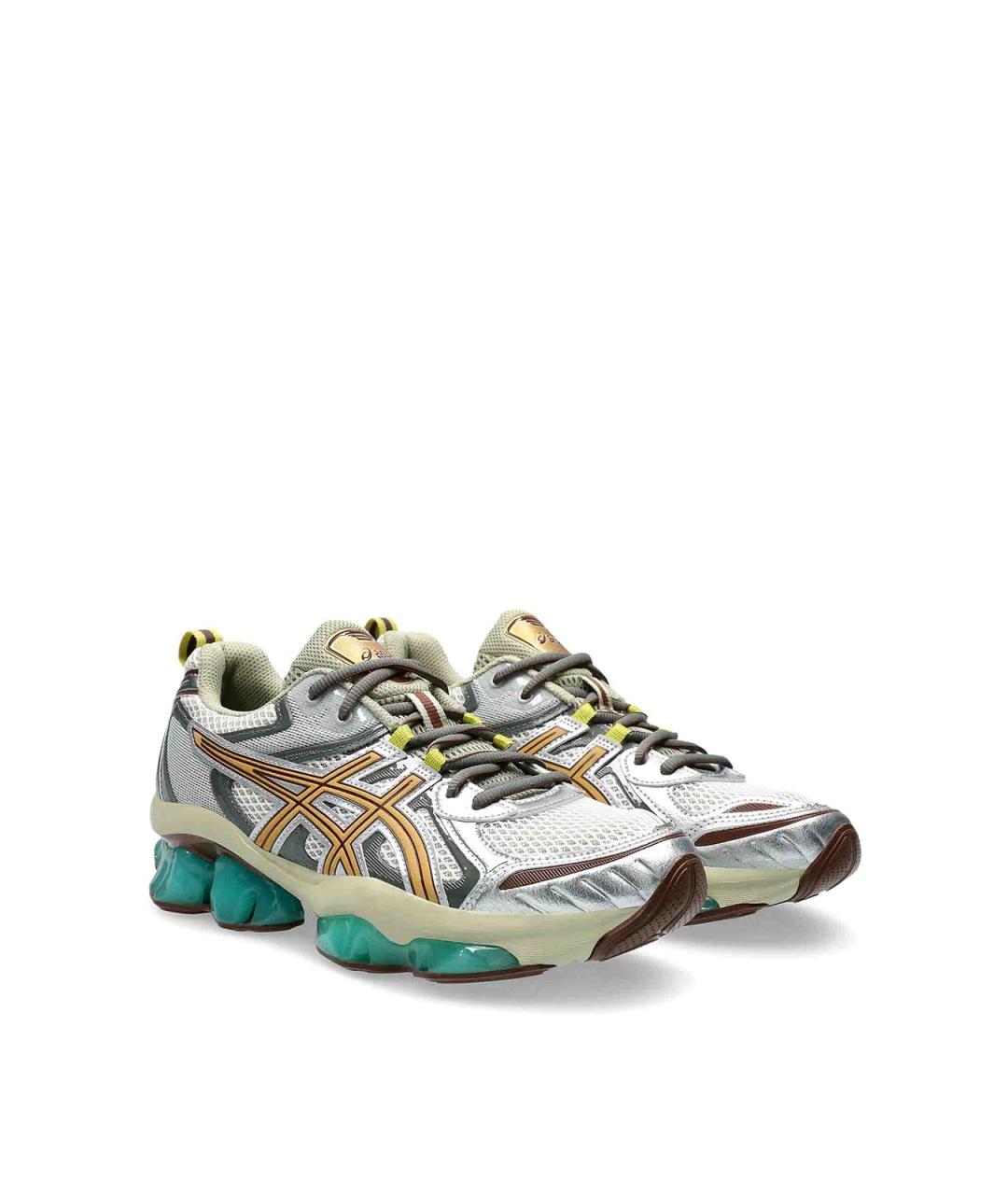 ASICS Коричневые кожаные низкие кроссовки / кеды, фото 4