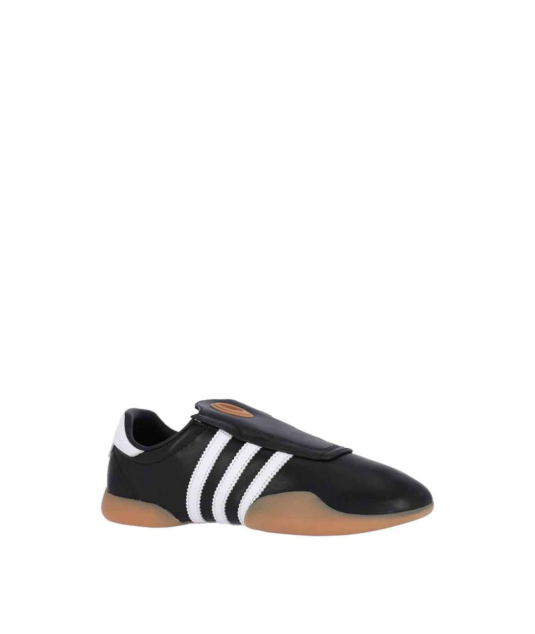 ADIDAS Черные кожаные кроссовки, фото 2