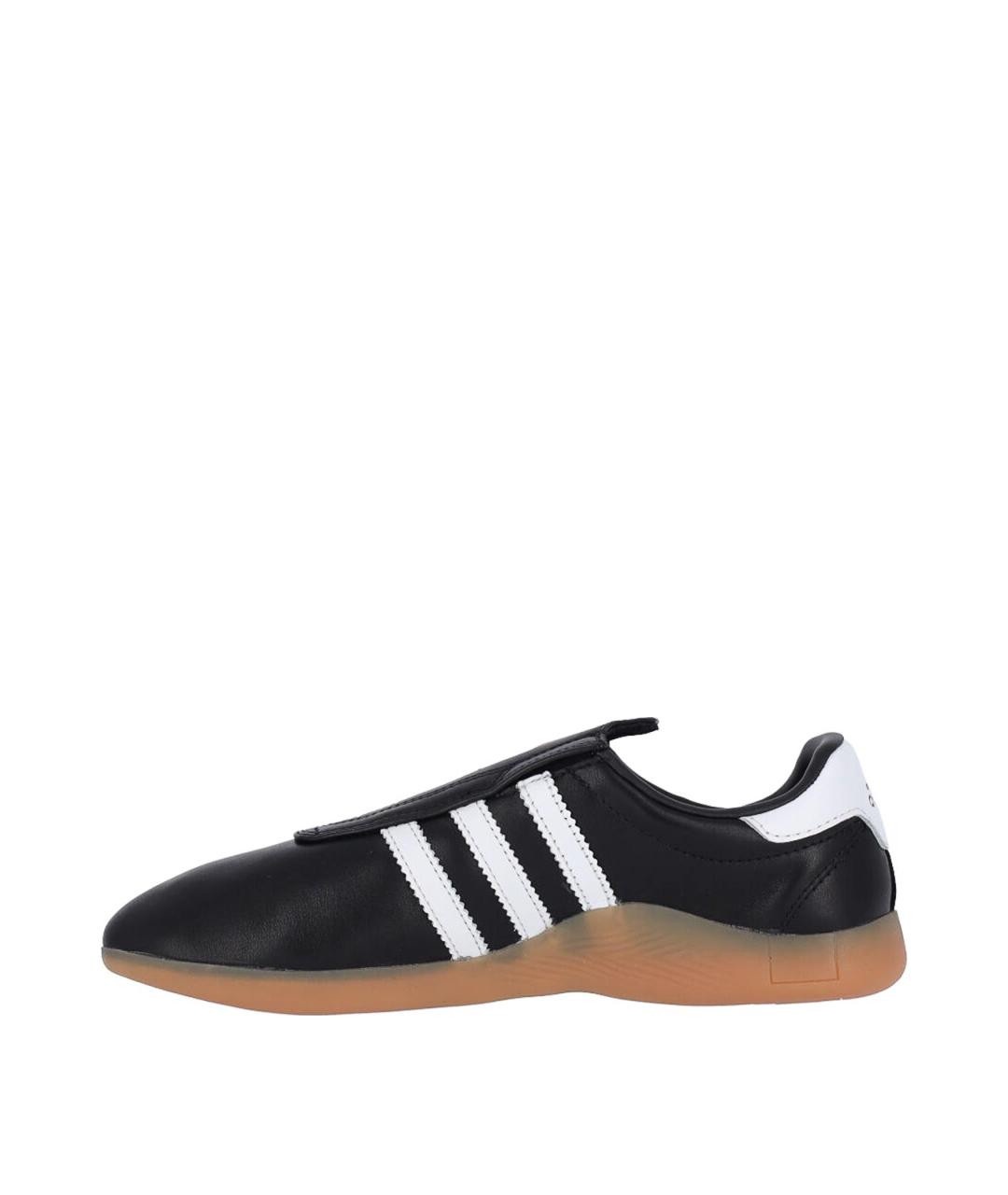 ADIDAS Черные кожаные кроссовки, фото 3