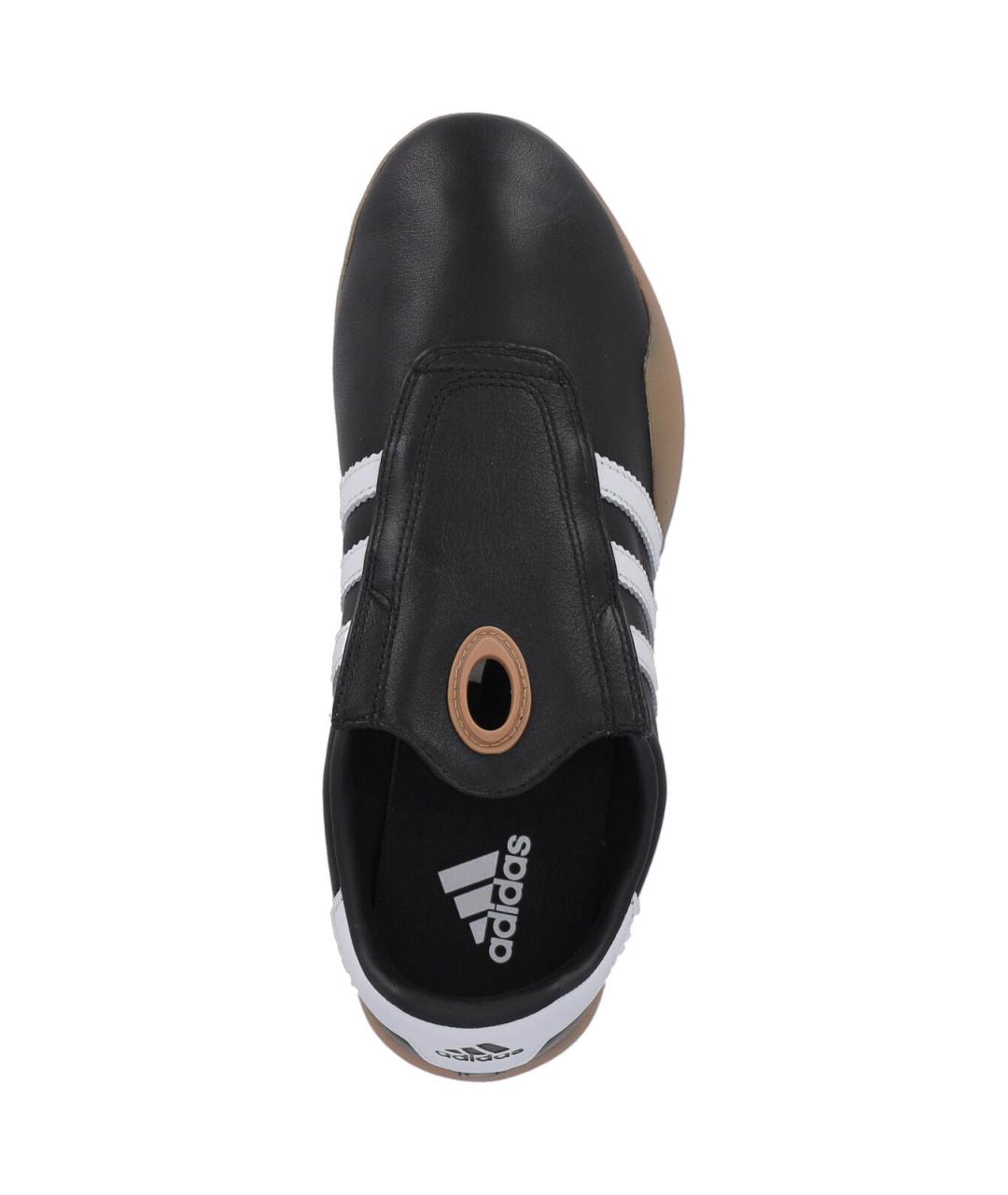 ADIDAS Черные кожаные кроссовки, фото 5