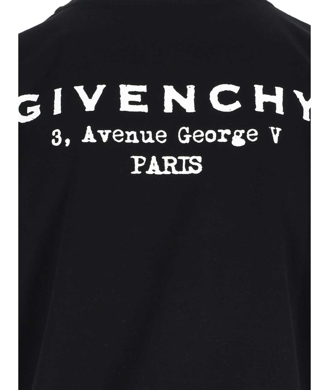 GIVENCHY Черная хлопковая футболка, фото 3