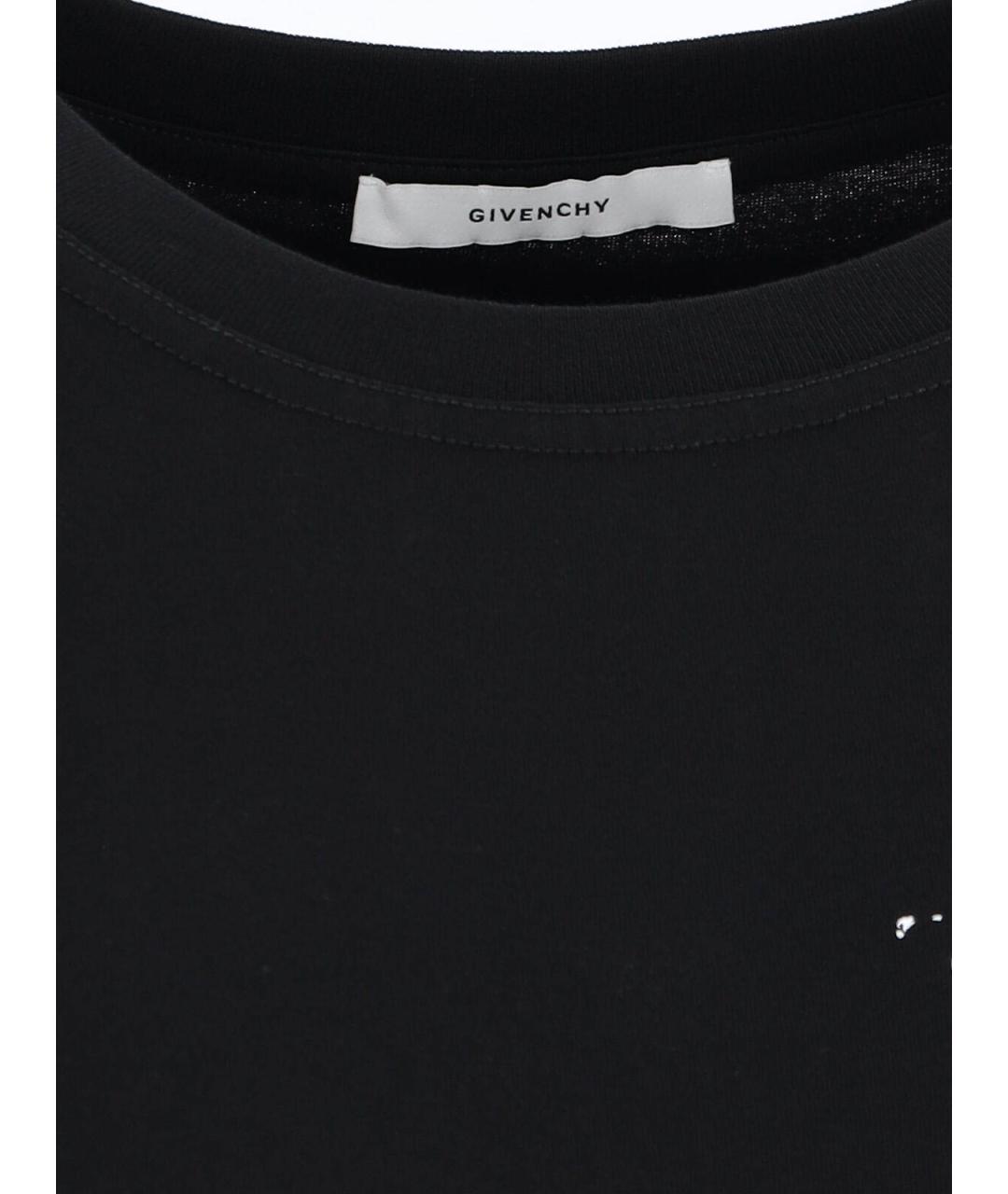 GIVENCHY Черная хлопковая футболка, фото 5