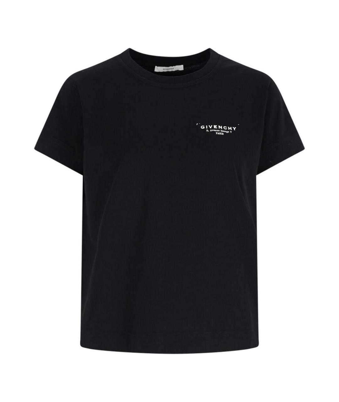 GIVENCHY Черная хлопковая футболка, фото 1