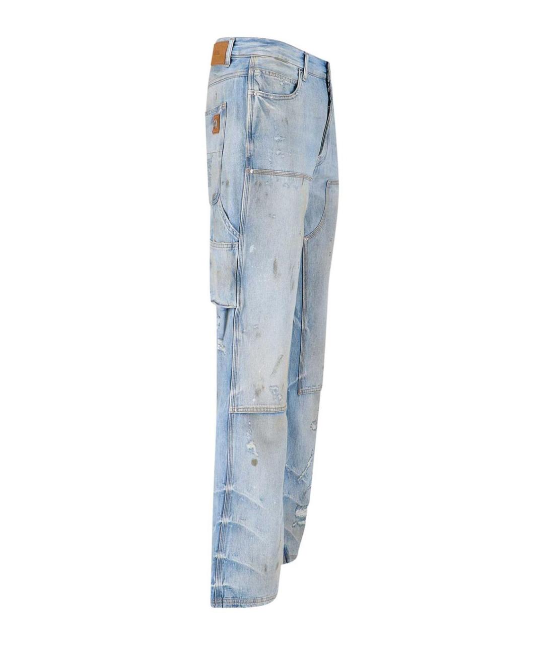 AMIRI Синие хлопковые джинсы, фото 3