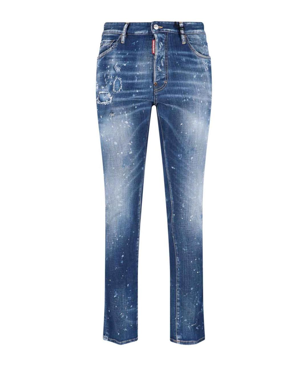 DSQUARED2 Синие хлопковые джинсы, фото 1