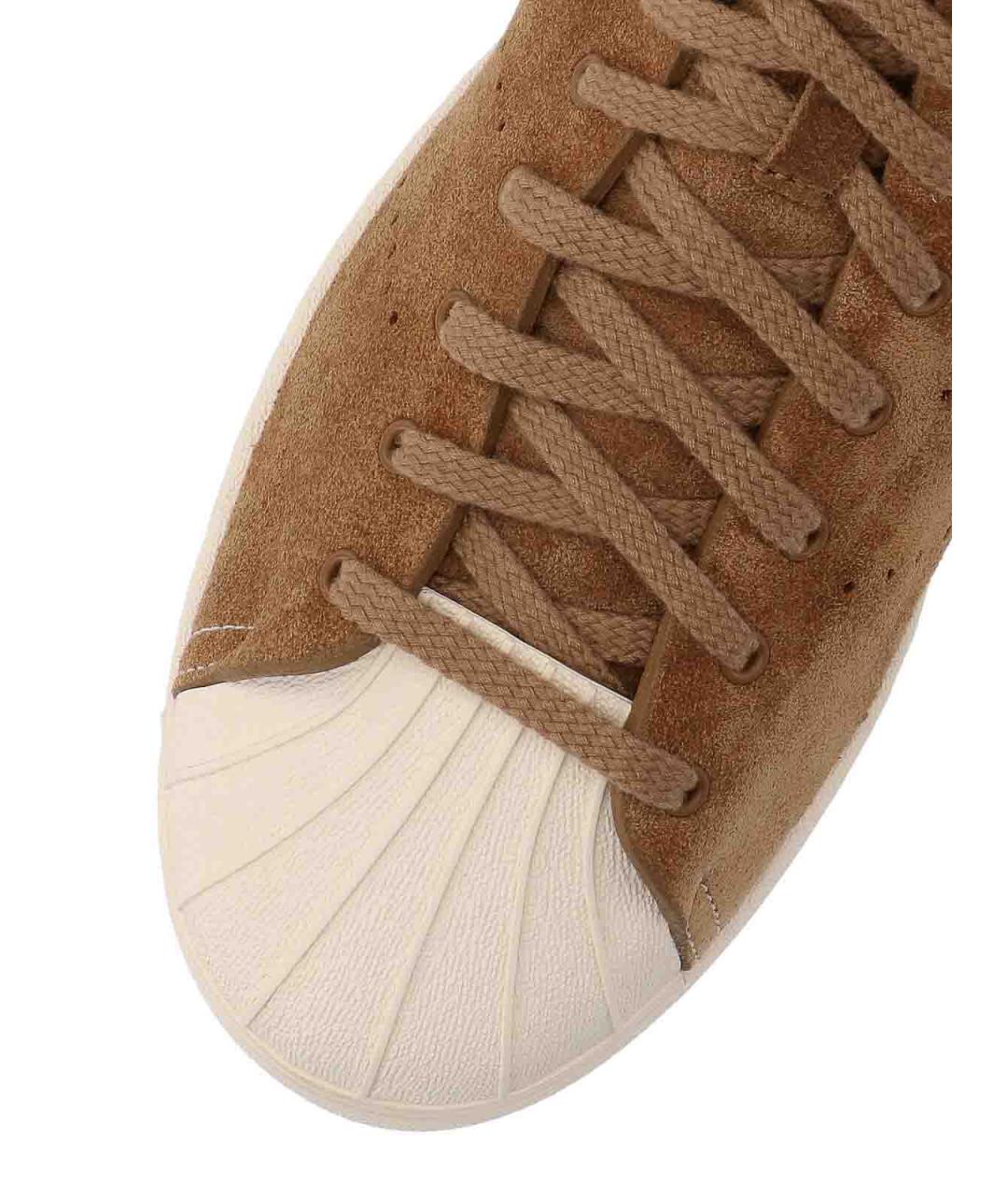 ADIDAS Коричневые замшевые низкие кроссовки / кеды, фото 5