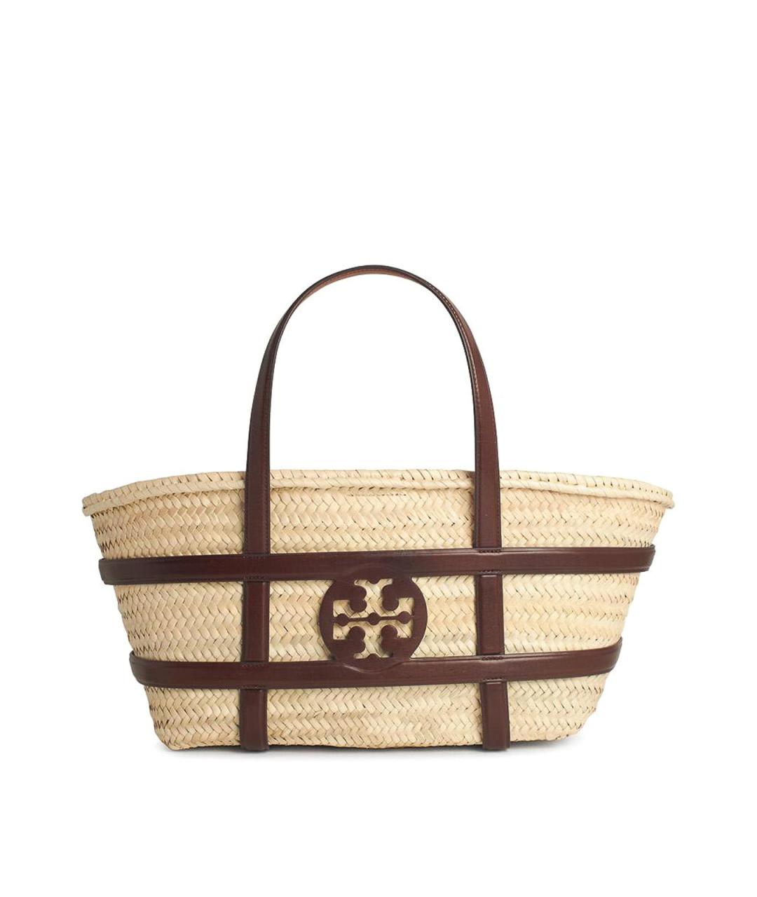 TORY BURCH Бежевая кожаная сумка через плечо, фото 1
