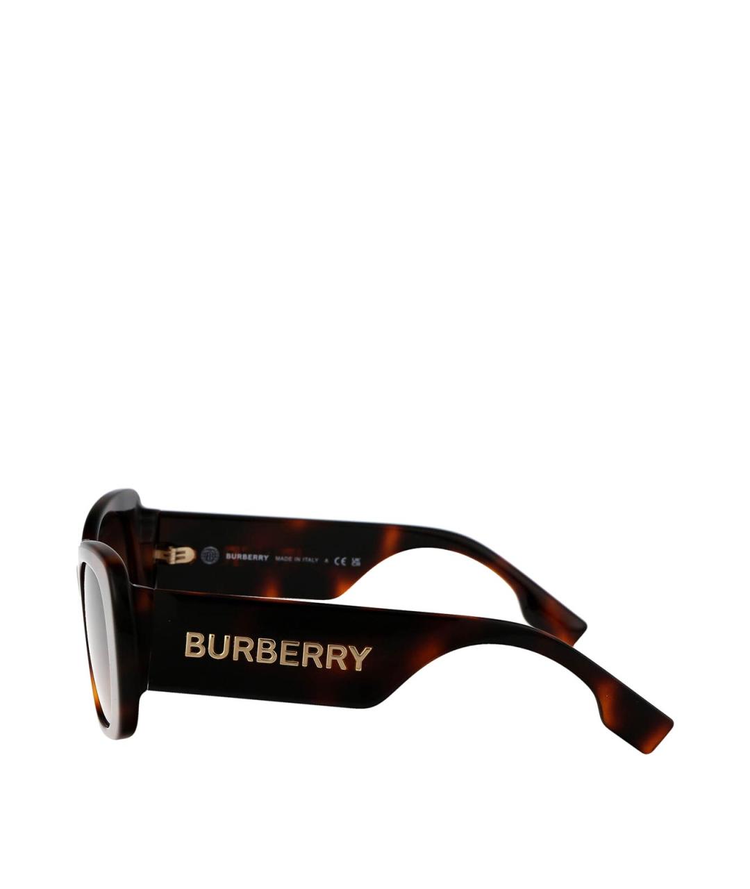 BURBERRY Коричневые солнцезащитные очки, фото 3