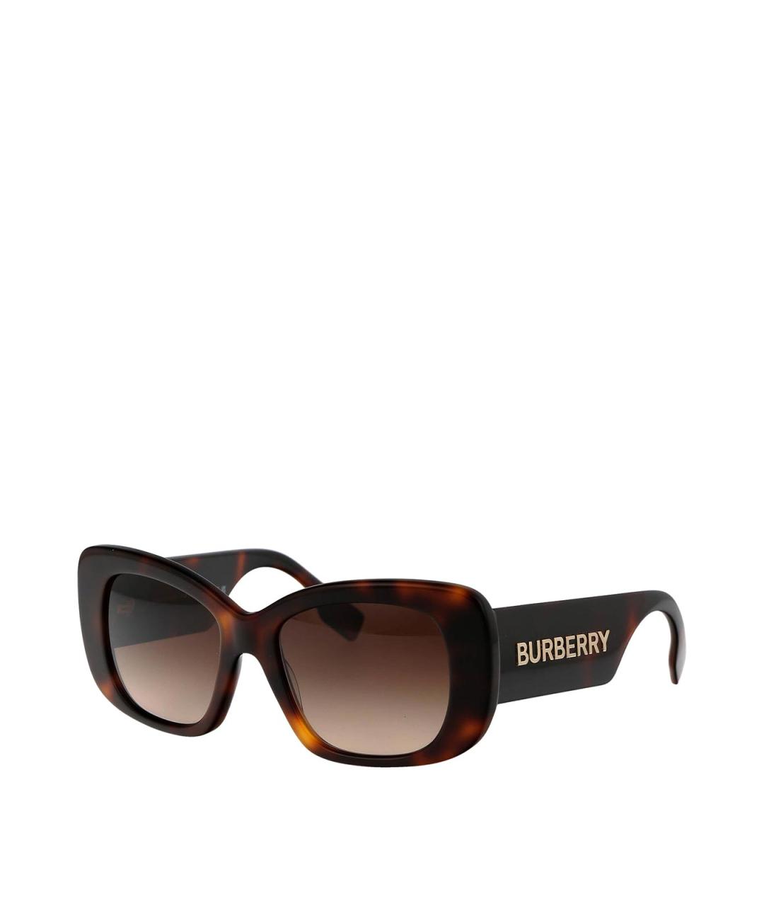 BURBERRY Коричневые солнцезащитные очки, фото 2