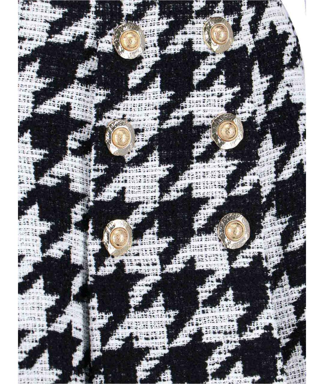 BALMAIN Черная хлопковая юбка мини, фото 4