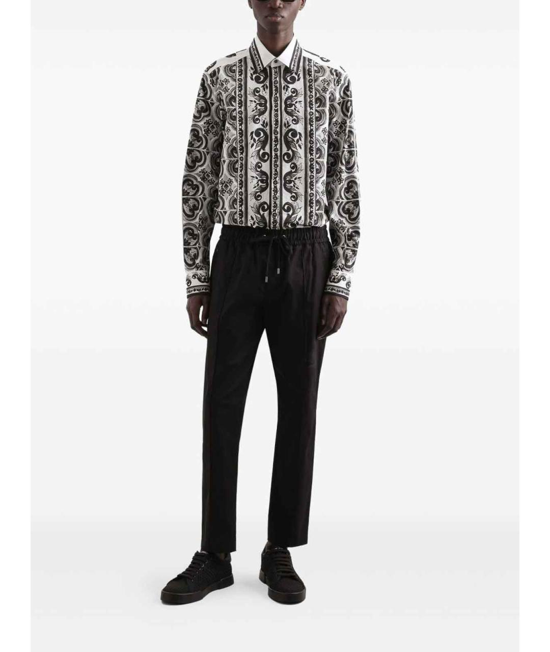 DOLCE&GABBANA Мульти хлопковая кэжуал рубашка, фото 3