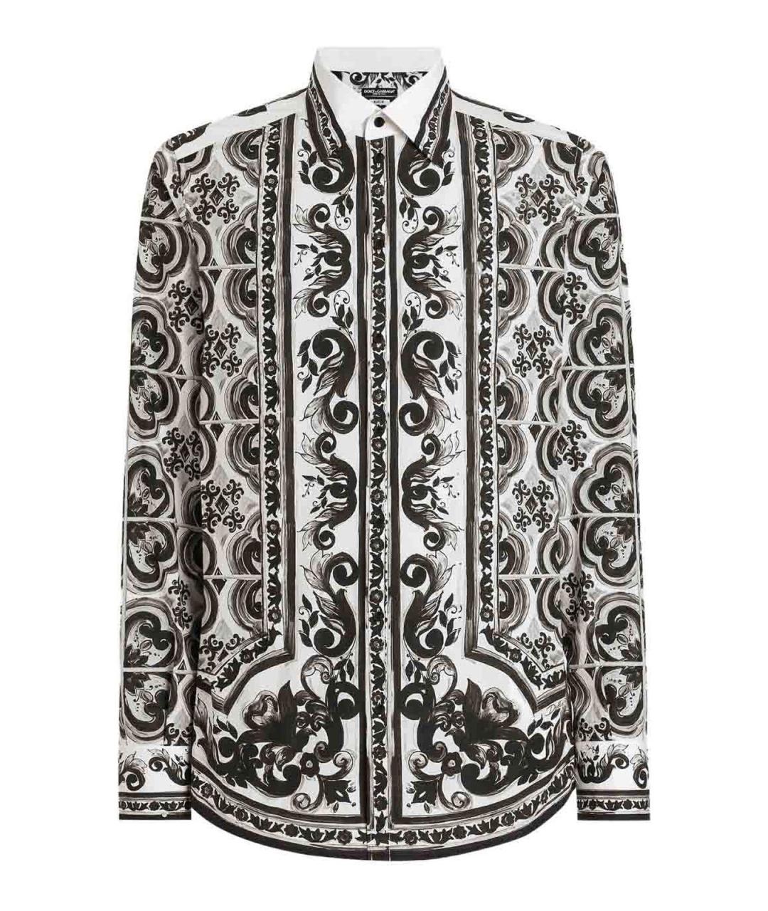 DOLCE&GABBANA Мульти хлопковая кэжуал рубашка, фото 1