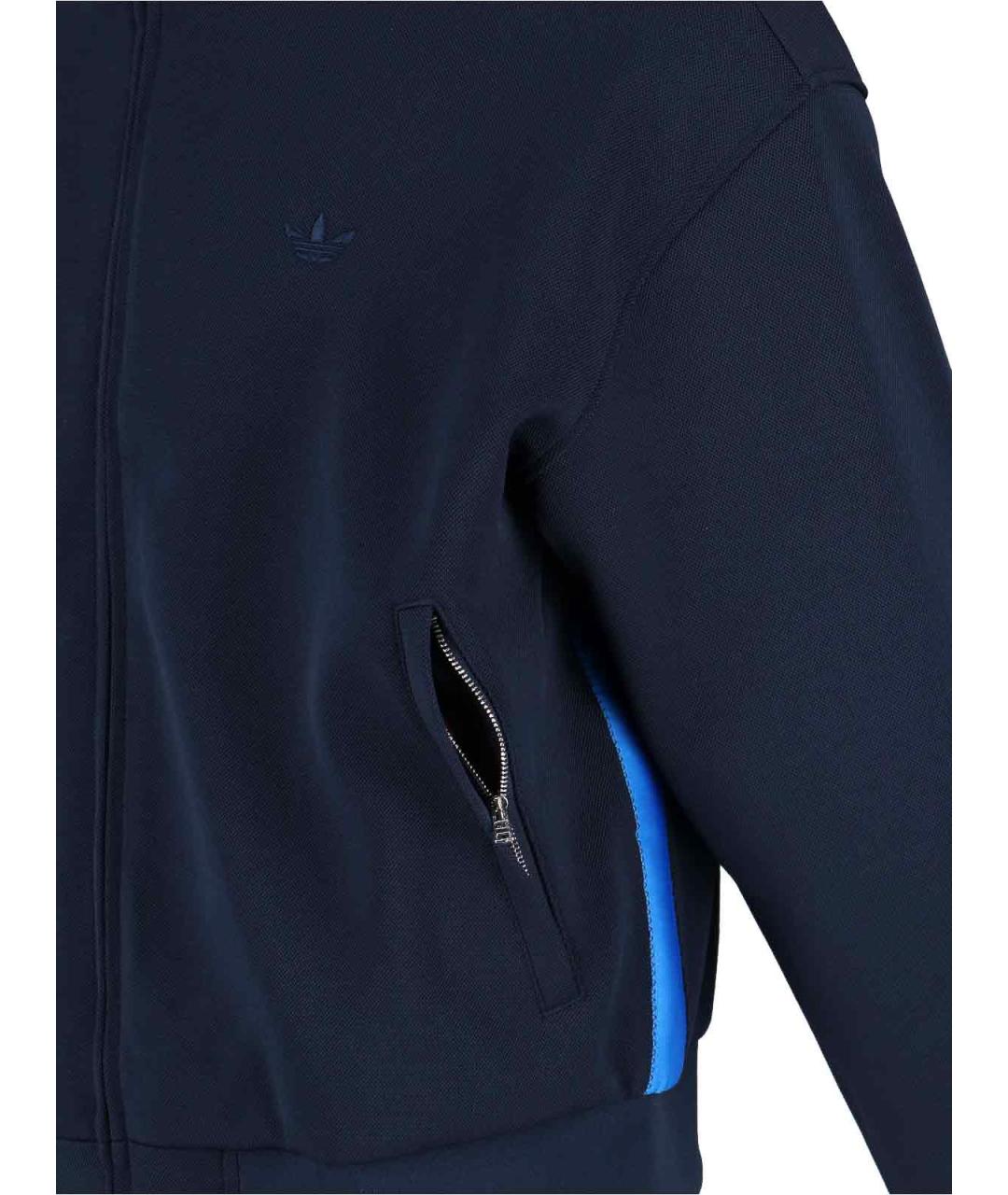 ADIDAS Синяя полиэстеровая куртка, фото 3