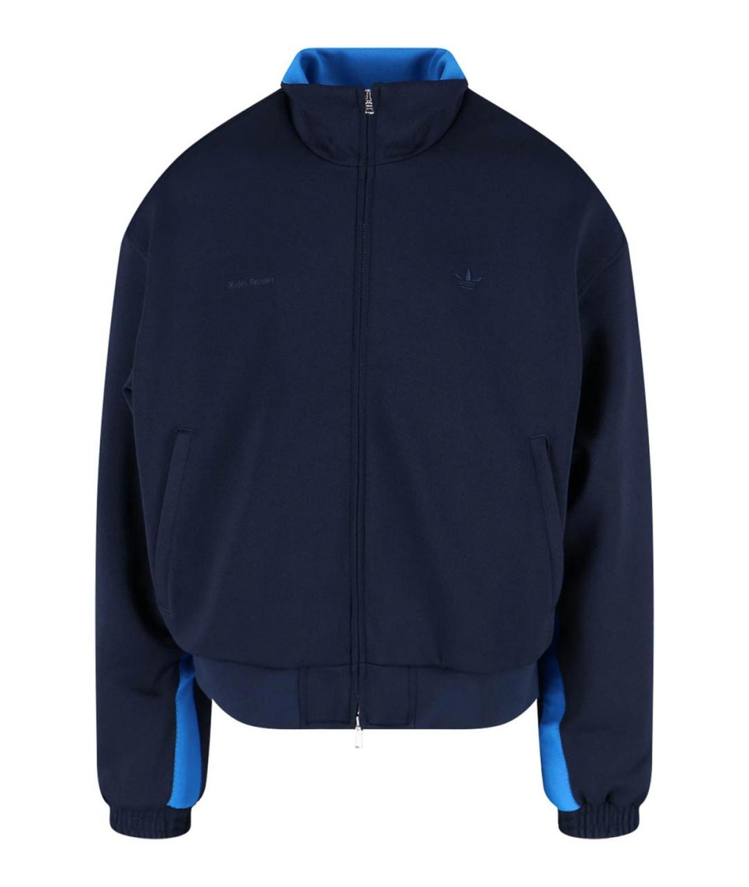 ADIDAS Синяя полиэстеровая куртка, фото 1