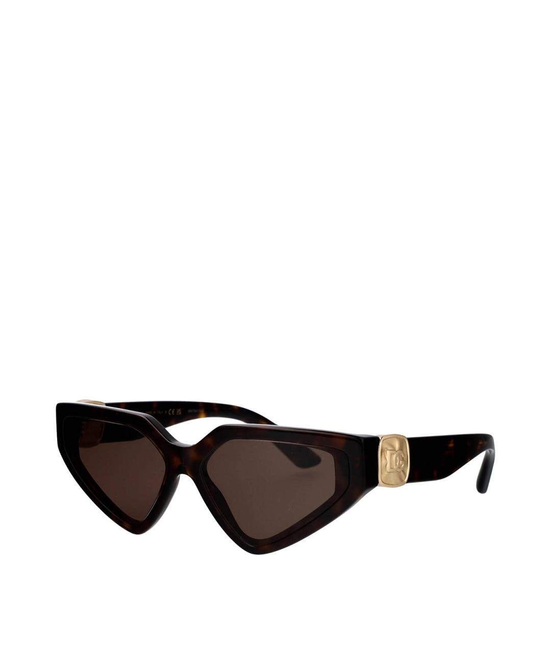 DOLCE&GABBANA Коричневые солнцезащитные очки, фото 2