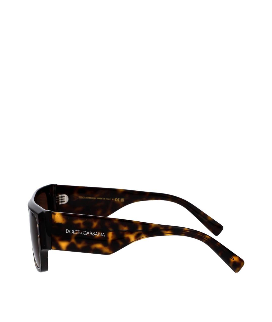 DOLCE&GABBANA Коричневые солнцезащитные очки, фото 3