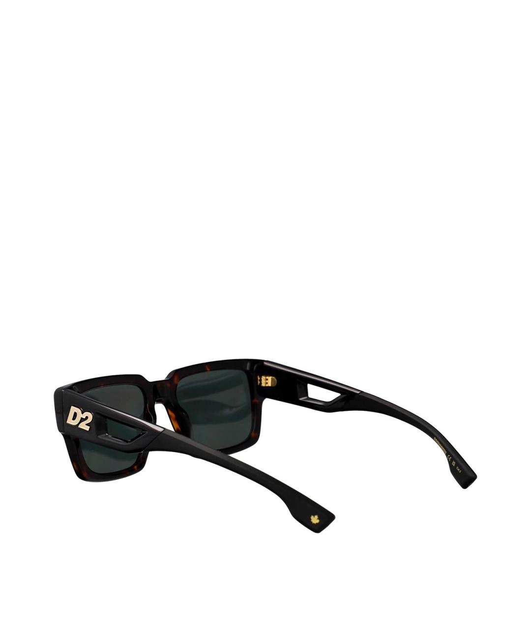 DSQUARED2 Коричневые пластиковые солнцезащитные очки, фото 4