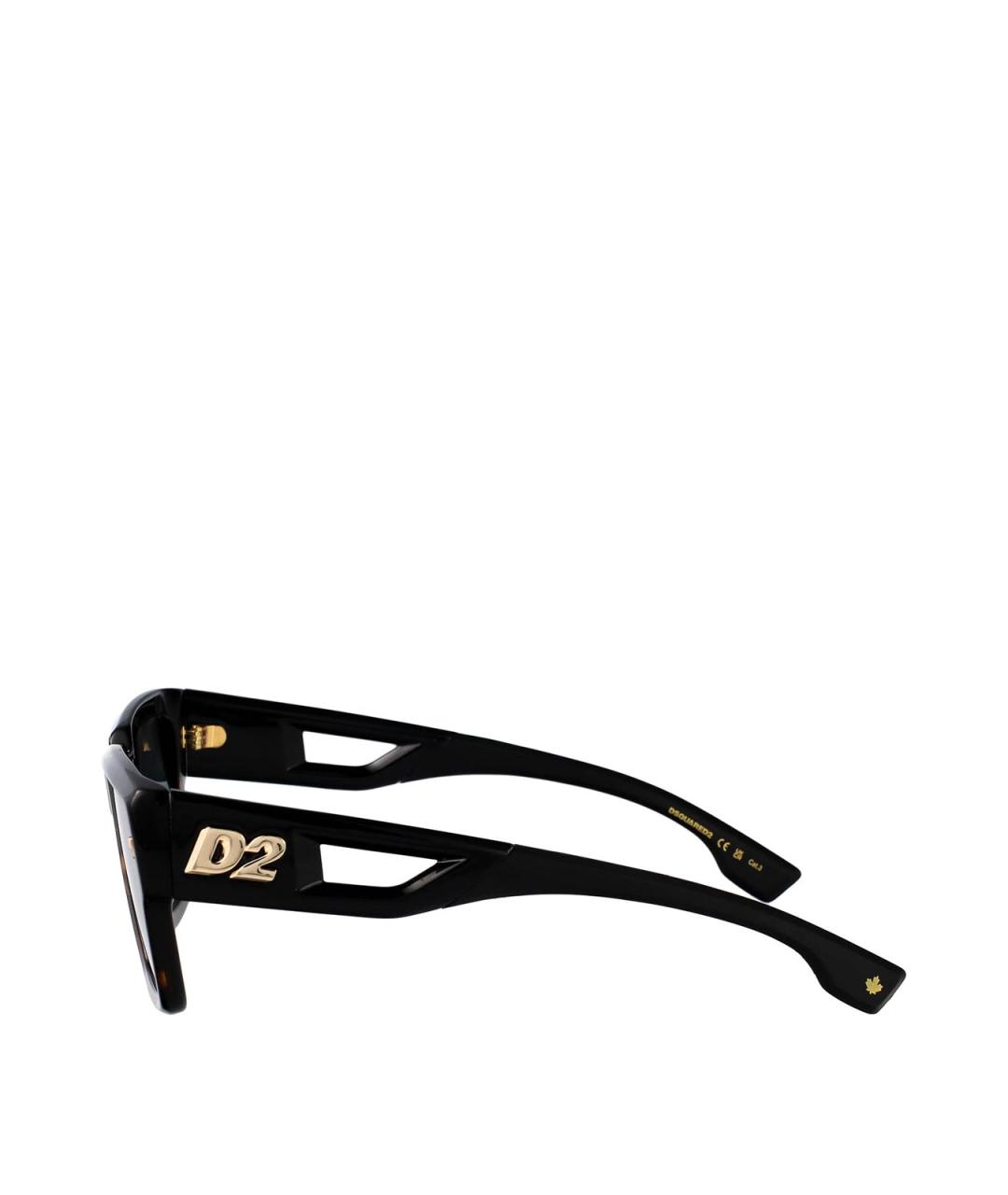 DSQUARED2 Коричневые пластиковые солнцезащитные очки, фото 3