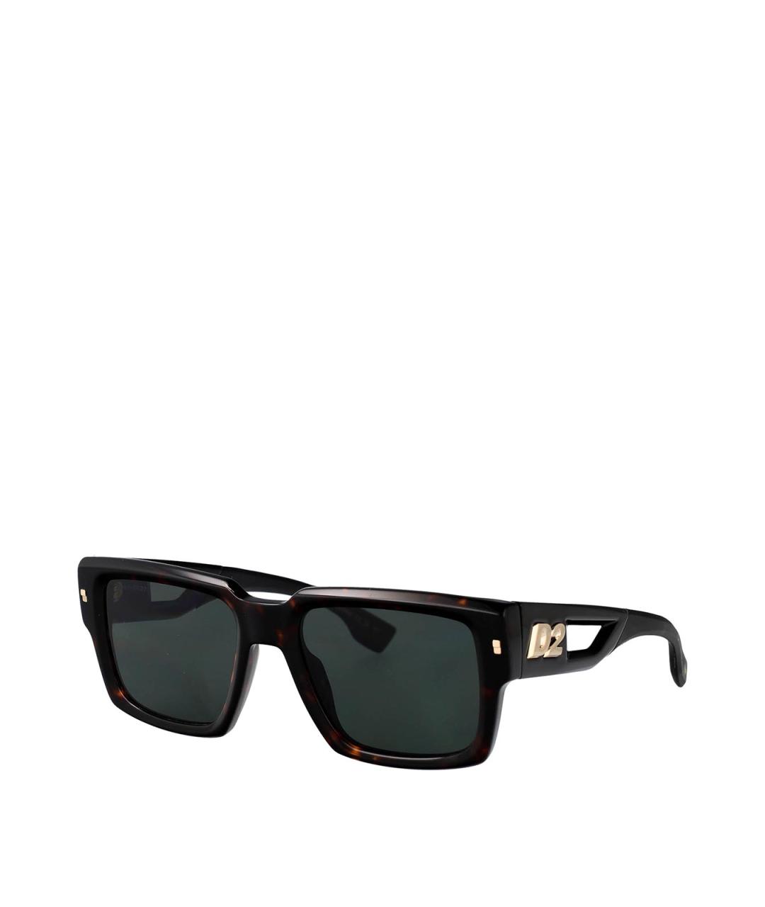 DSQUARED2 Коричневые пластиковые солнцезащитные очки, фото 2