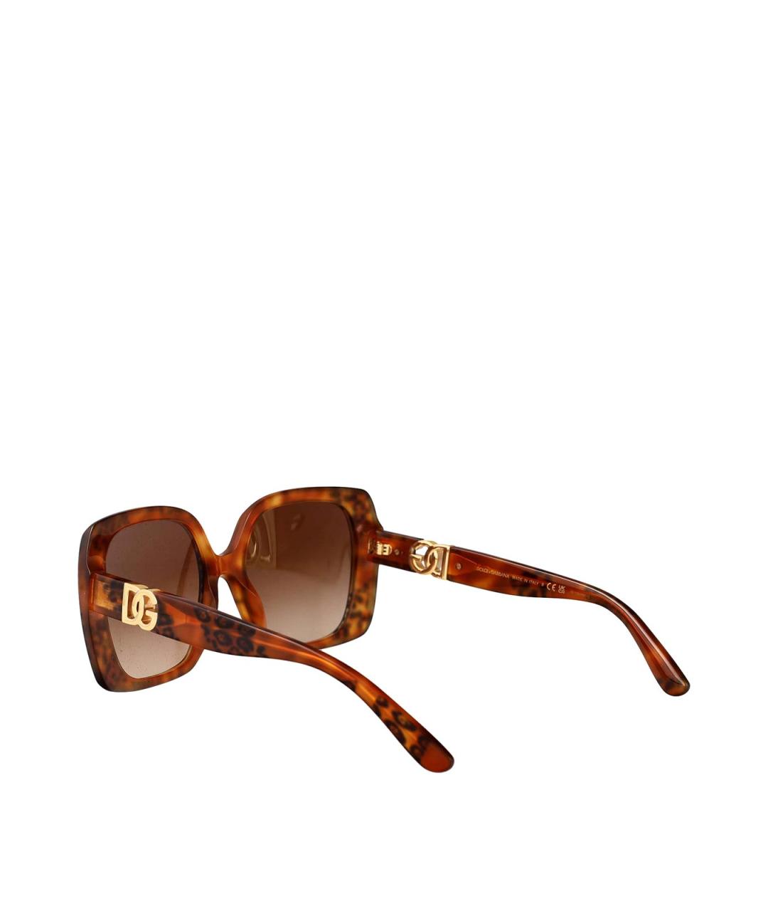 DOLCE&GABBANA Коричневые солнцезащитные очки, фото 4