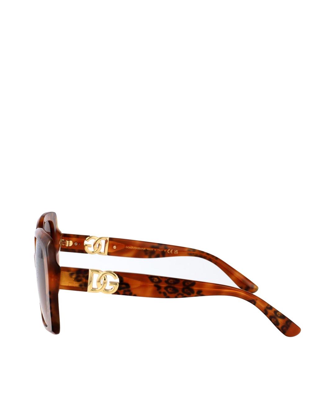 DOLCE&GABBANA Коричневые солнцезащитные очки, фото 3