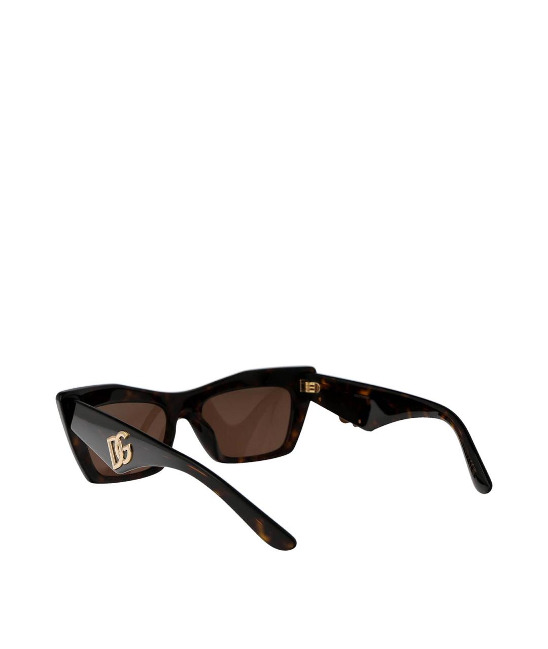 DOLCE&GABBANA Коричневые солнцезащитные очки, фото 4