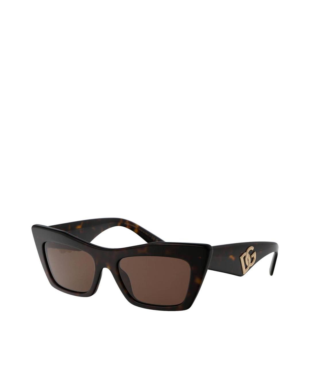 DOLCE&GABBANA Коричневые солнцезащитные очки, фото 2