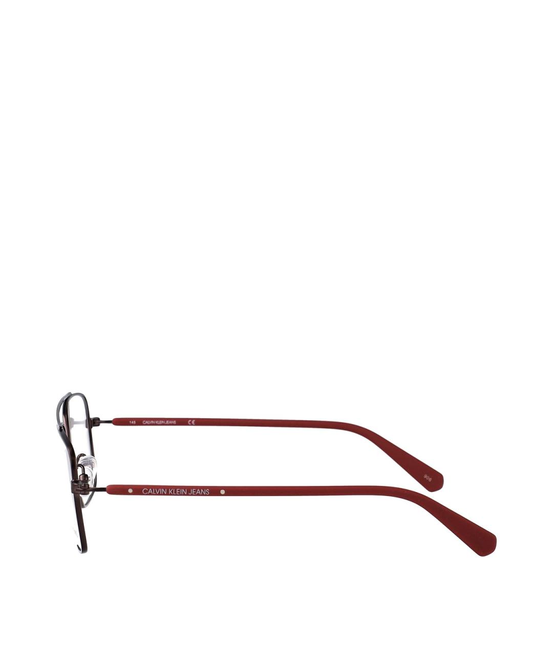CALVIN KLEIN Серые металлические солнцезащитные очки, фото 3