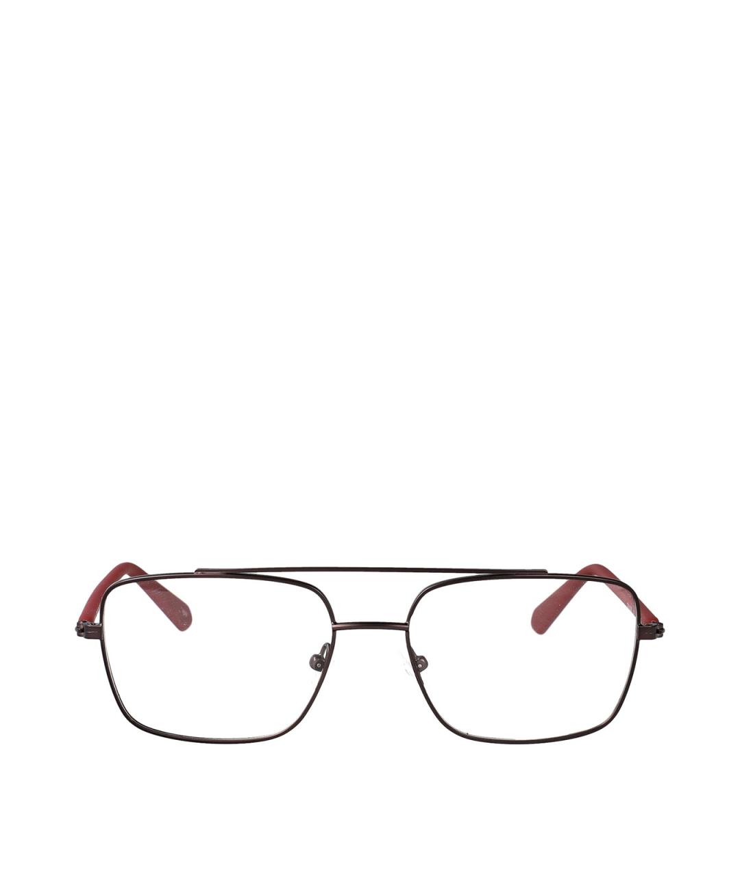 CALVIN KLEIN Серые металлические солнцезащитные очки, фото 1