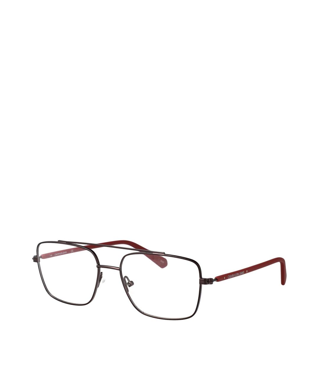 CALVIN KLEIN Серые металлические солнцезащитные очки, фото 2