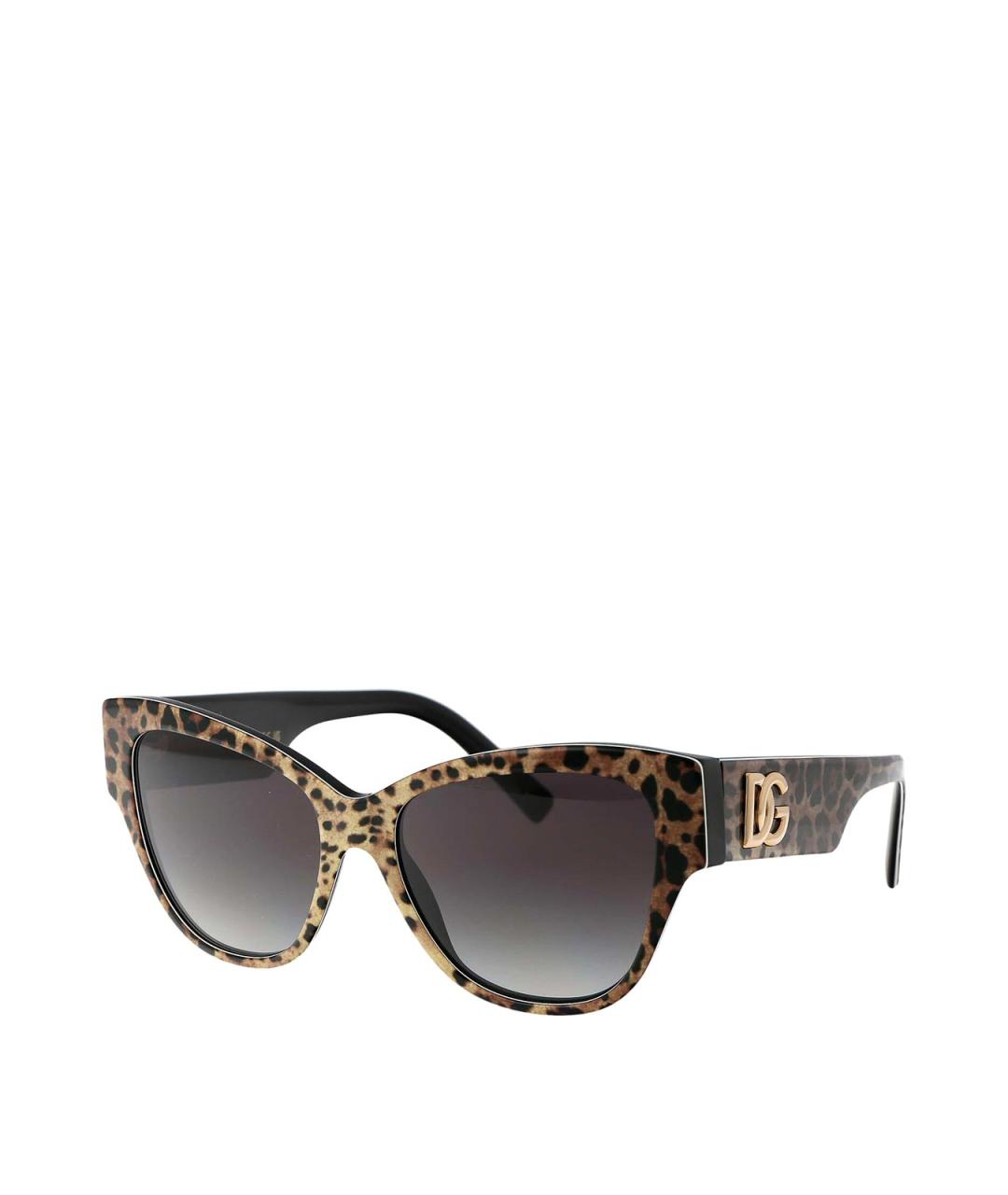 DOLCE&GABBANA Коричневые солнцезащитные очки, фото 2