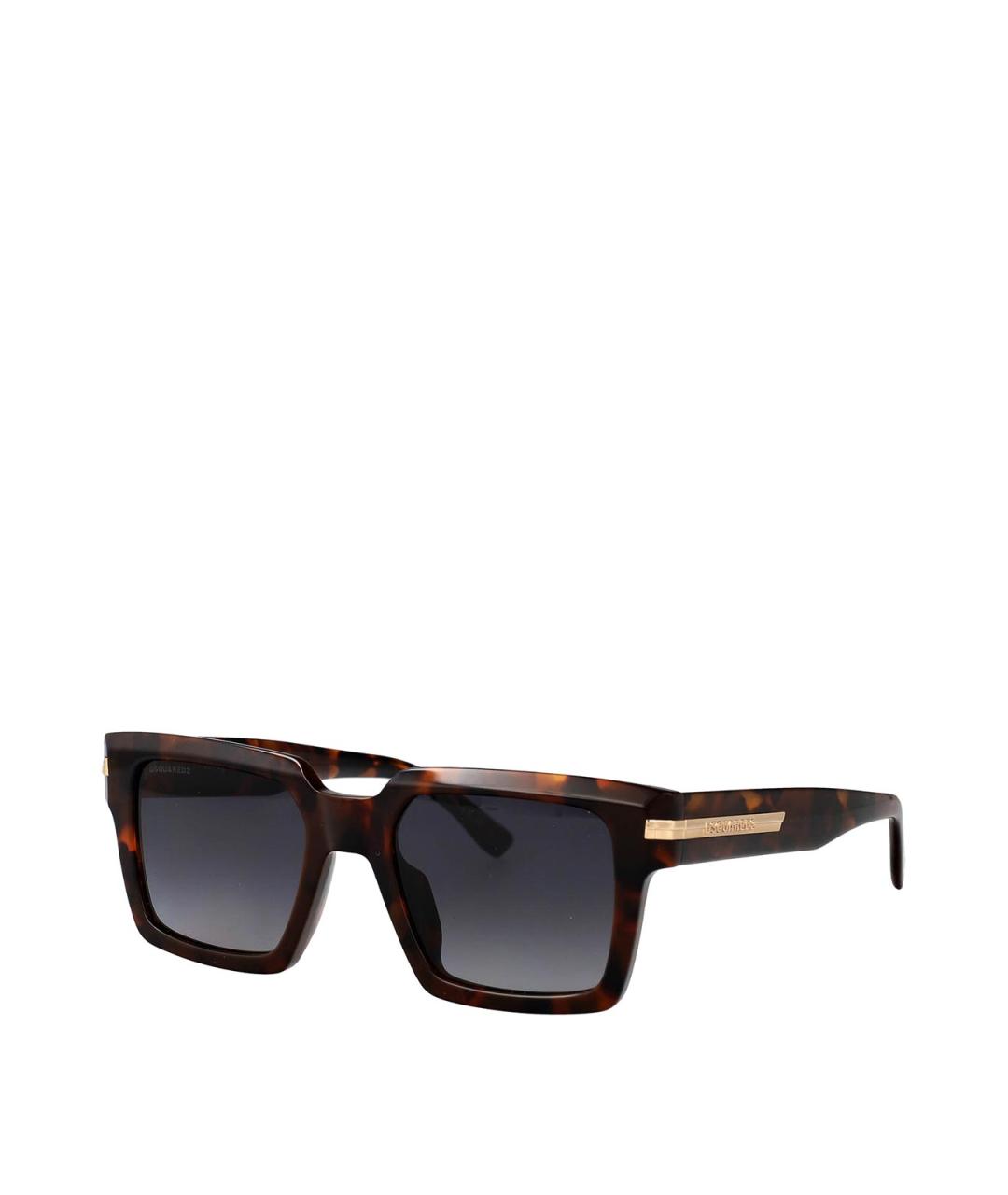 DSQUARED2 Коричневые пластиковые солнцезащитные очки, фото 2