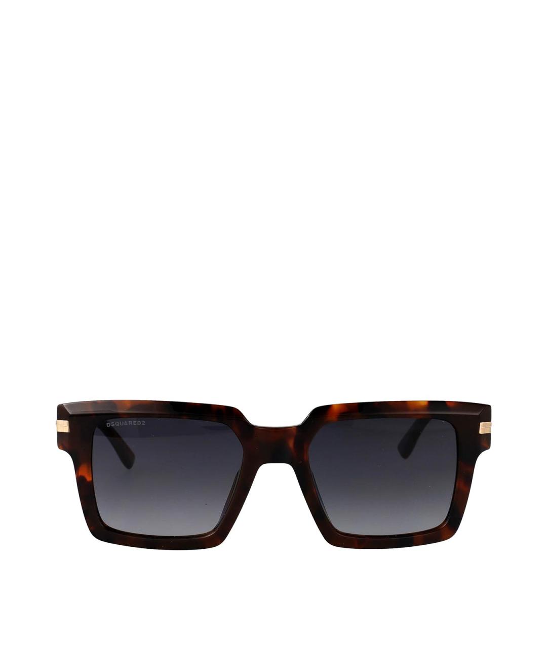 DSQUARED2 Коричневые пластиковые солнцезащитные очки, фото 1