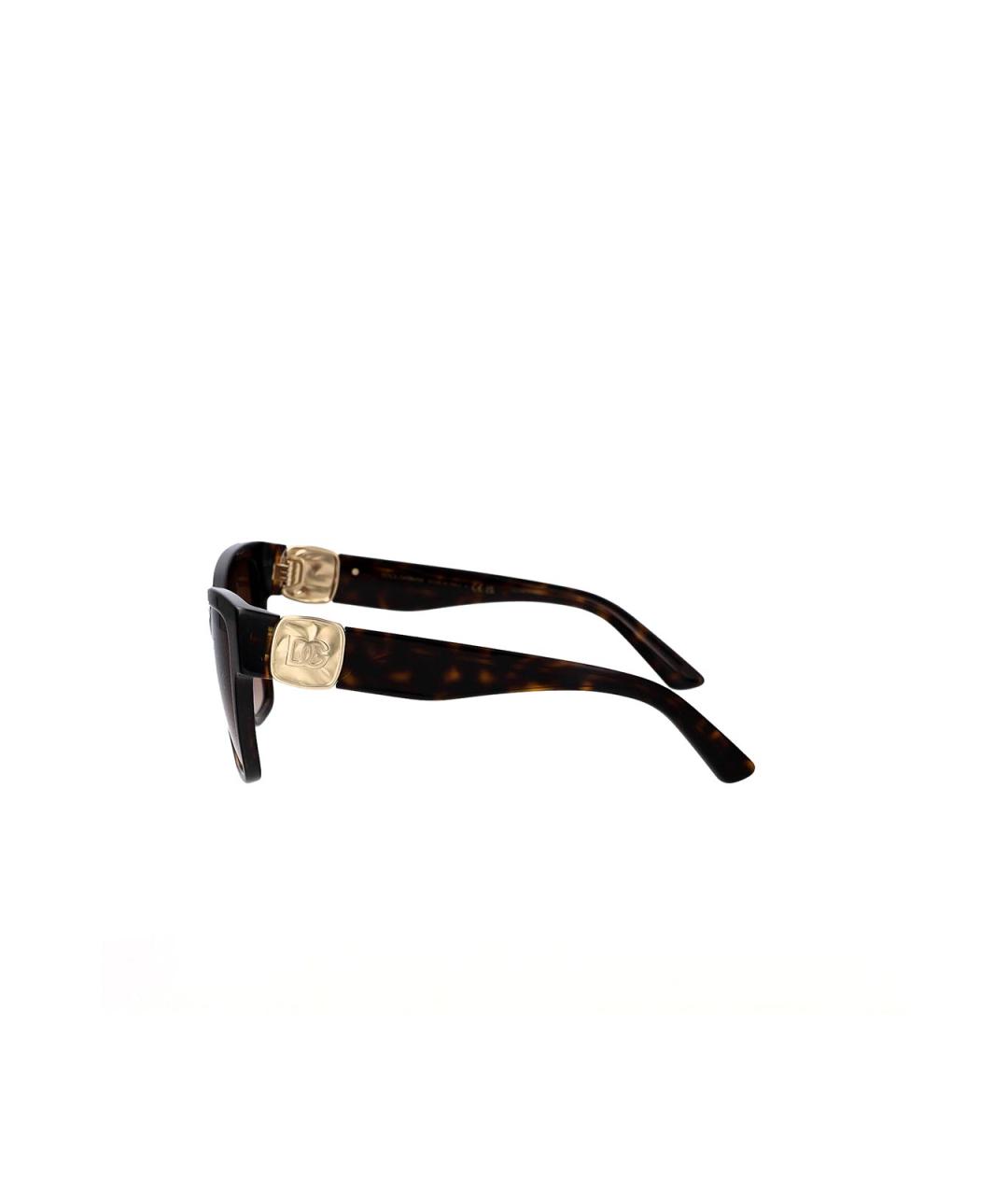 DOLCE&GABBANA Коричневые солнцезащитные очки, фото 3