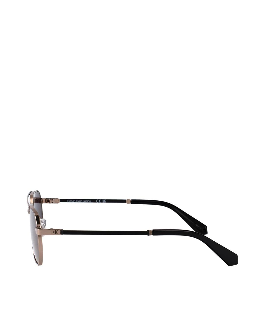 CALVIN KLEIN Серые металлические солнцезащитные очки, фото 3