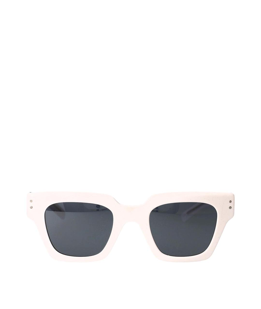 DOLCE&GABBANA Белые солнцезащитные очки, фото 1