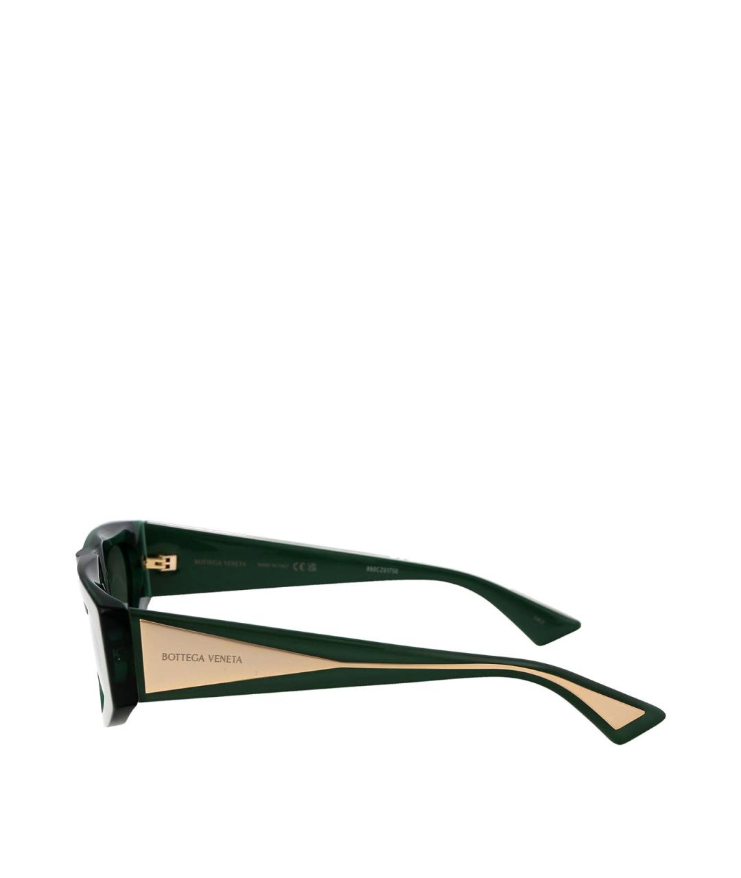 BOTTEGA VENETA Зеленые солнцезащитные очки, фото 3