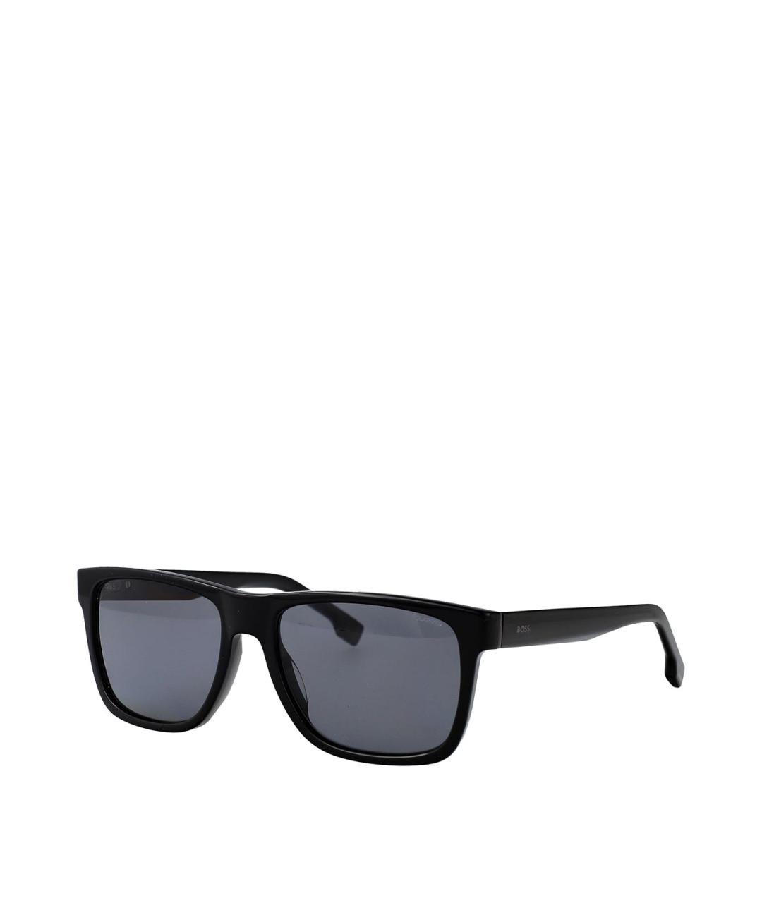 HUGO BOSS Черные пластиковые солнцезащитные очки, фото 2