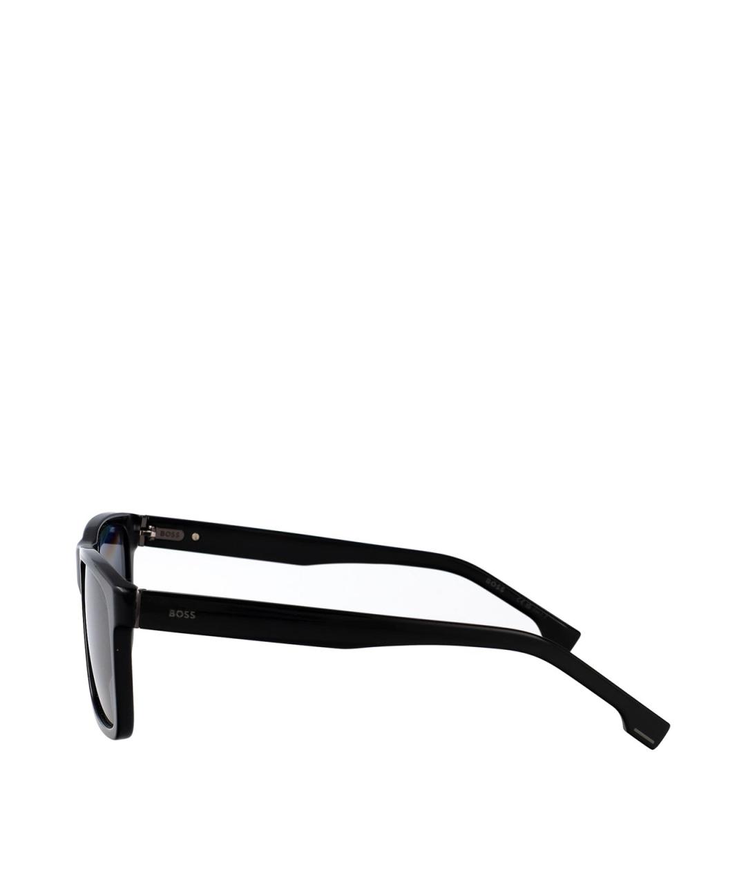 HUGO BOSS Черные пластиковые солнцезащитные очки, фото 3