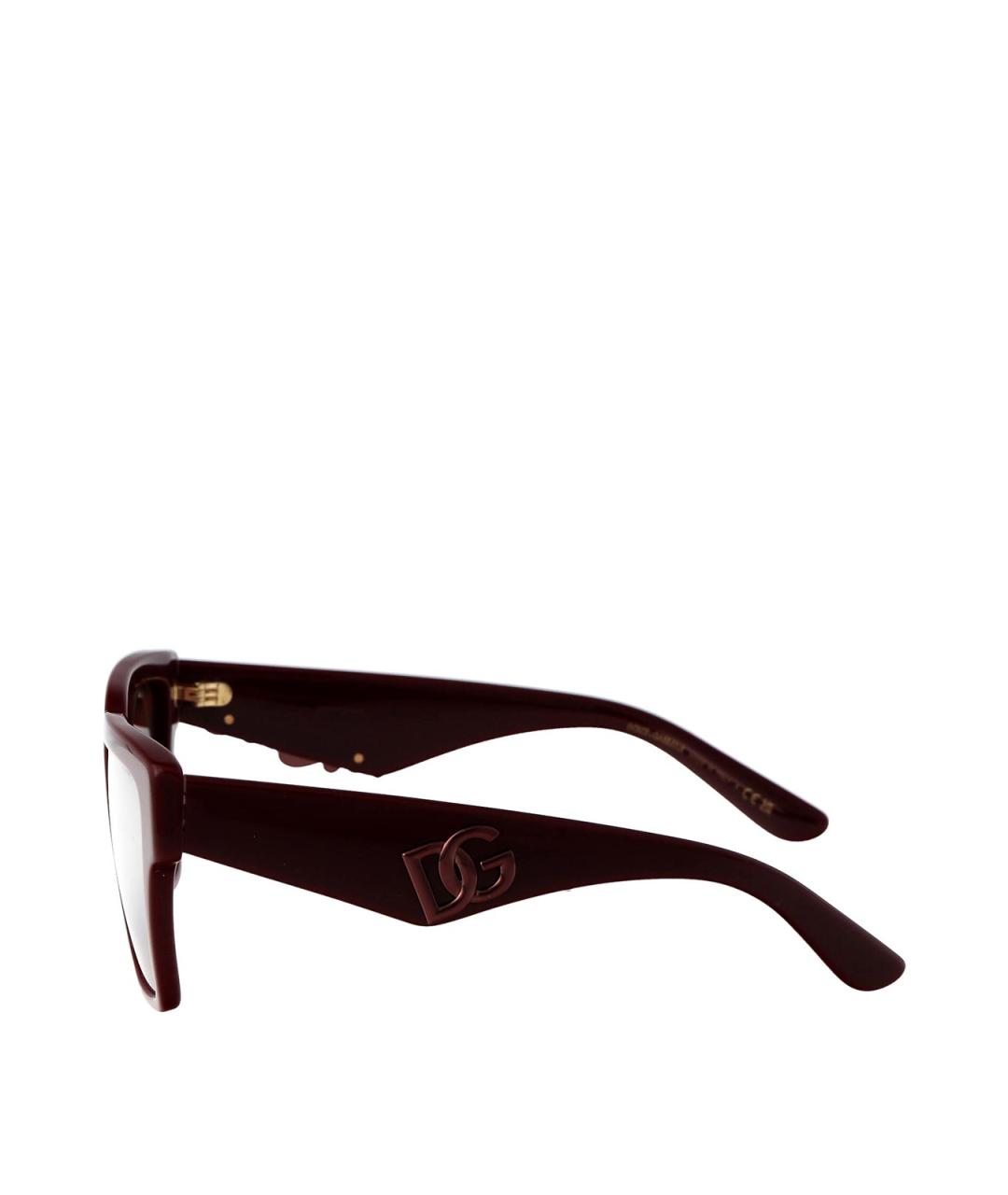 DOLCE&GABBANA Красные солнцезащитные очки, фото 3