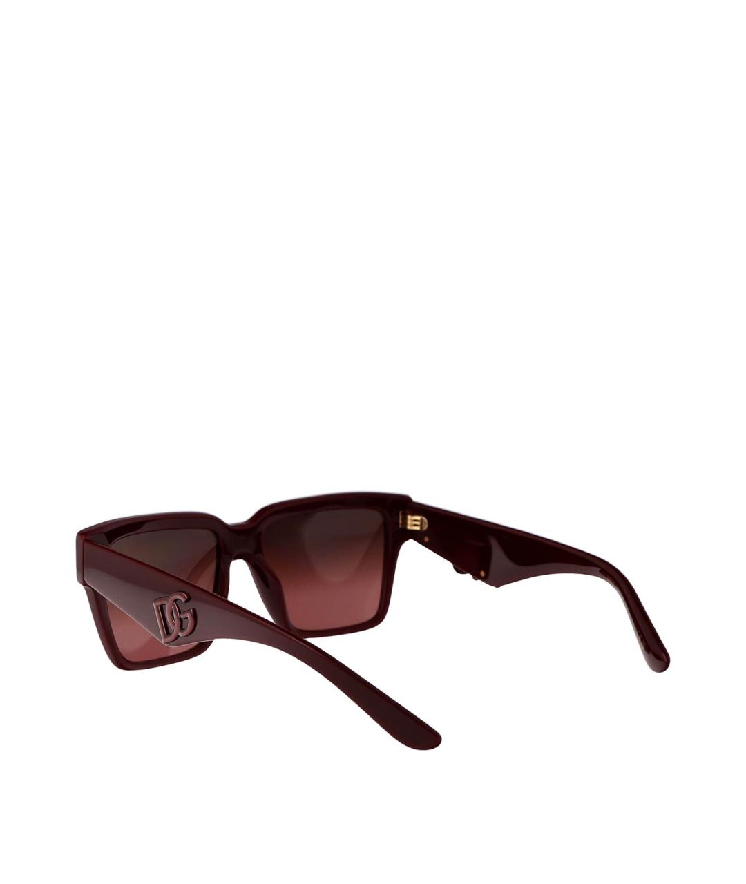DOLCE&GABBANA Красные солнцезащитные очки, фото 4