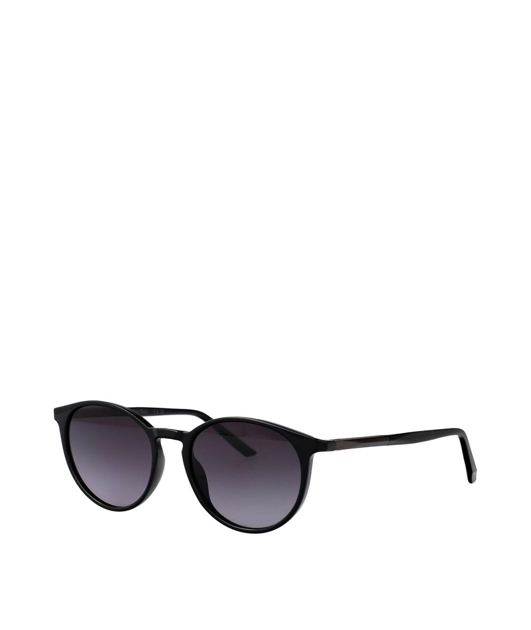 CALVIN KLEIN Черные пластиковые солнцезащитные очки, фото 2