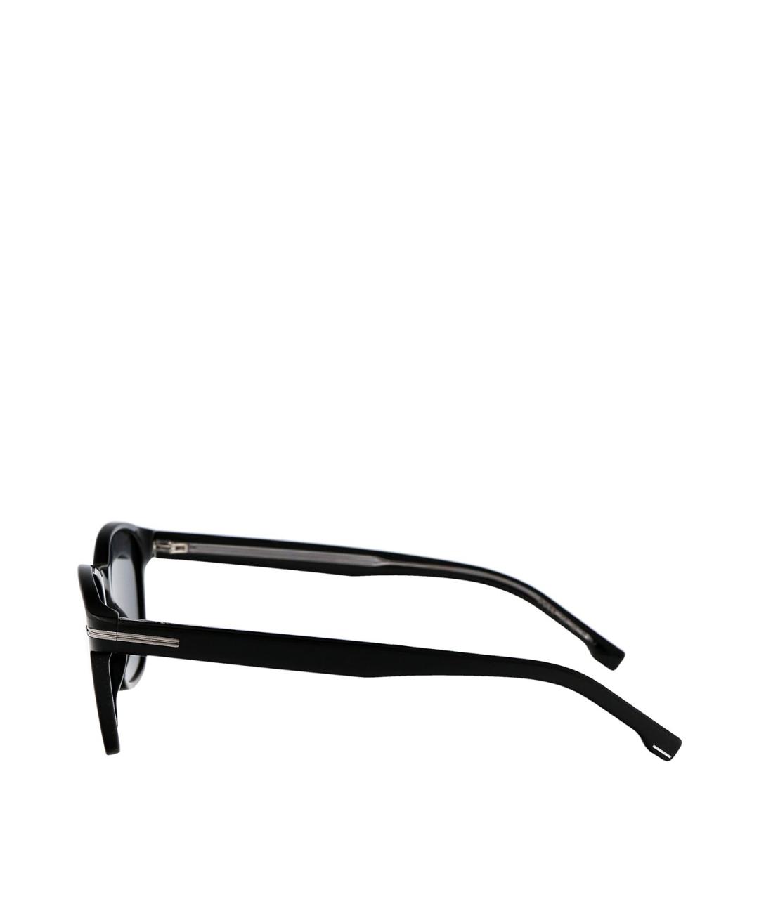 HUGO BOSS Черные пластиковые солнцезащитные очки, фото 3