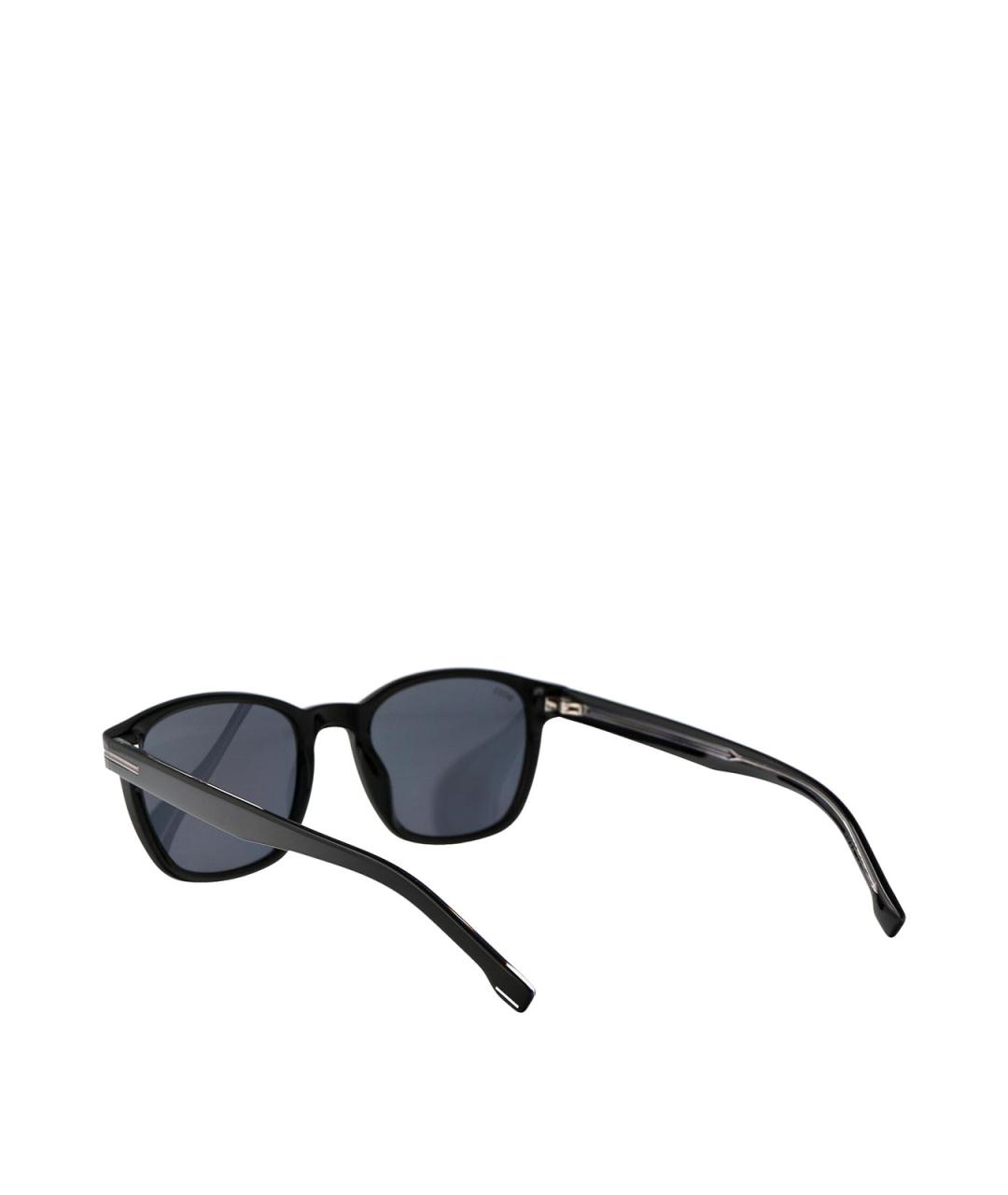 HUGO BOSS Черные пластиковые солнцезащитные очки, фото 4