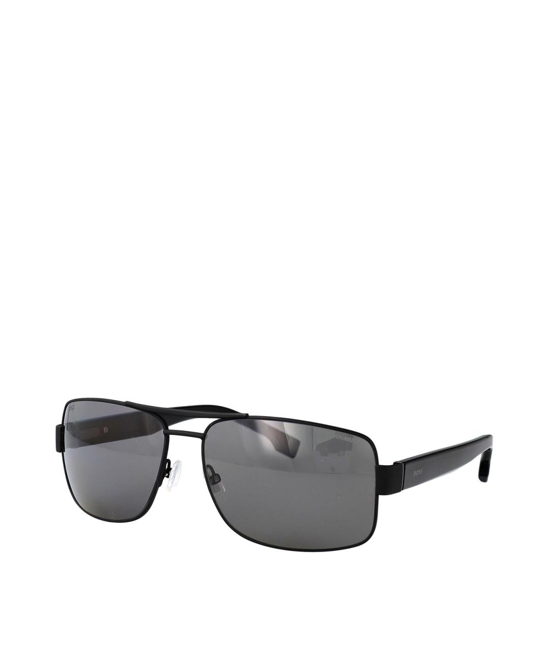 HUGO BOSS Черные металлические солнцезащитные очки, фото 2