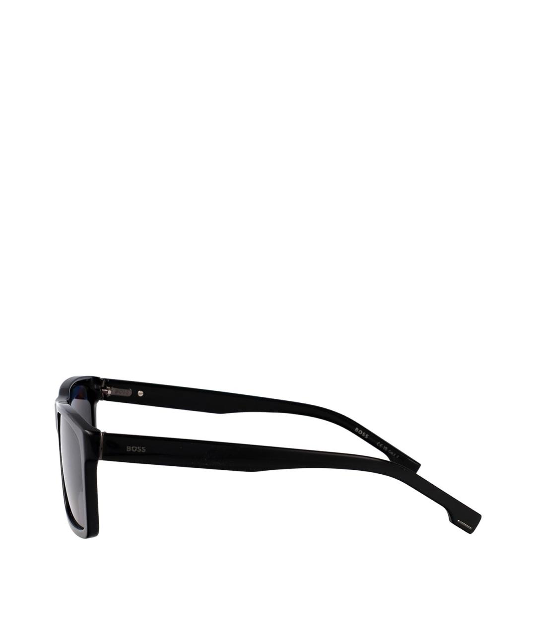 HUGO BOSS Черные пластиковые солнцезащитные очки, фото 3