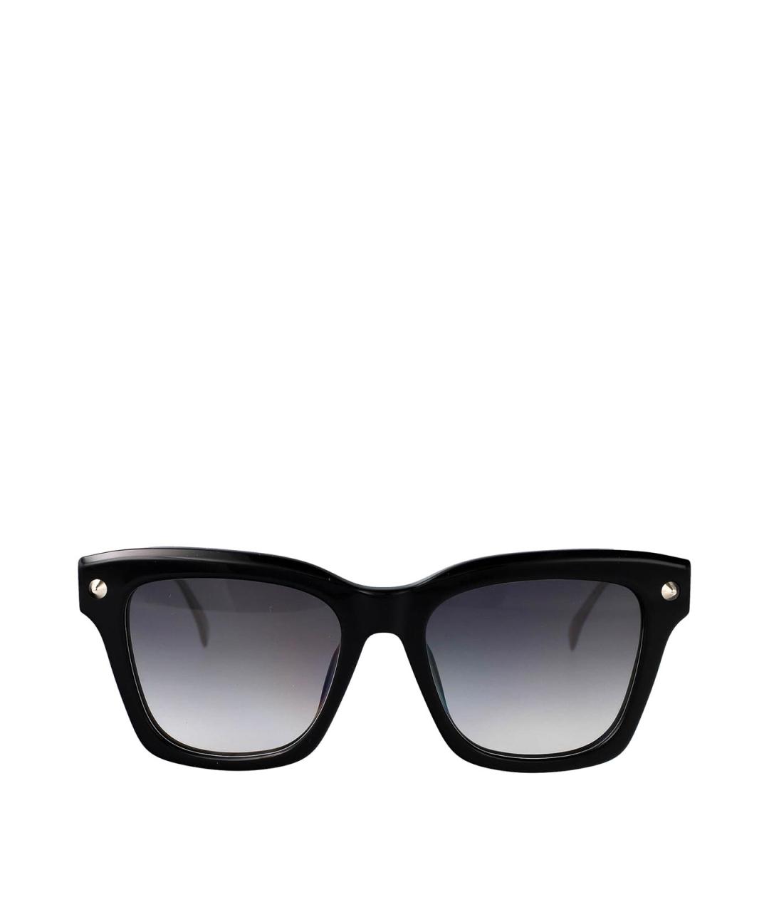 ALEXANDER MCQUEEN Черные металлические солнцезащитные очки, фото 1